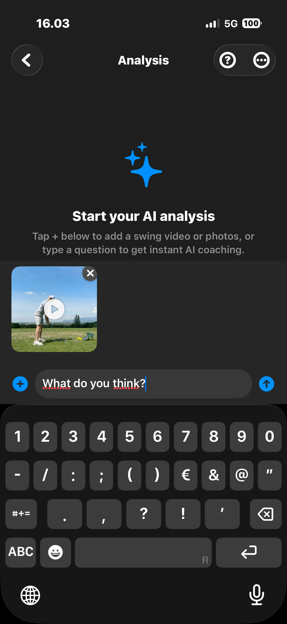 Composing a question about your golf swing